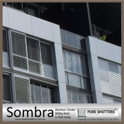 Sombra 55 Aluminum exterior Sliding louver doors