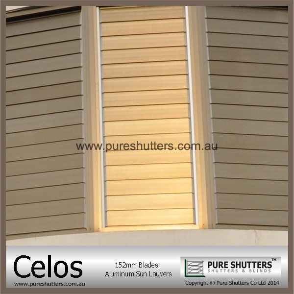 Celos 152mm Jalousie Window shade