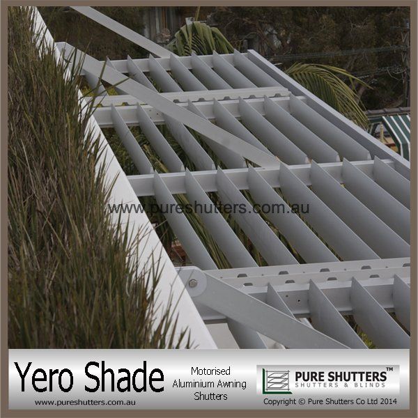 YERO SHADE YS016004 Motorised Awning Aluminium Sun Louver