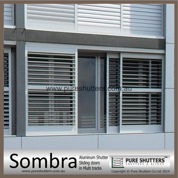 SS021005 Sombra Triple Track Sliding Aluminium louver window