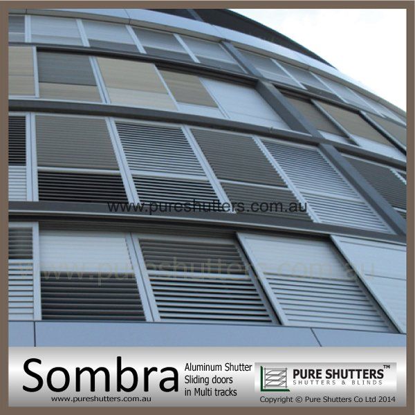 SS018001 Sombra Sliding Aluminium exterior louver
