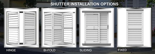 Aluminium shutter installation